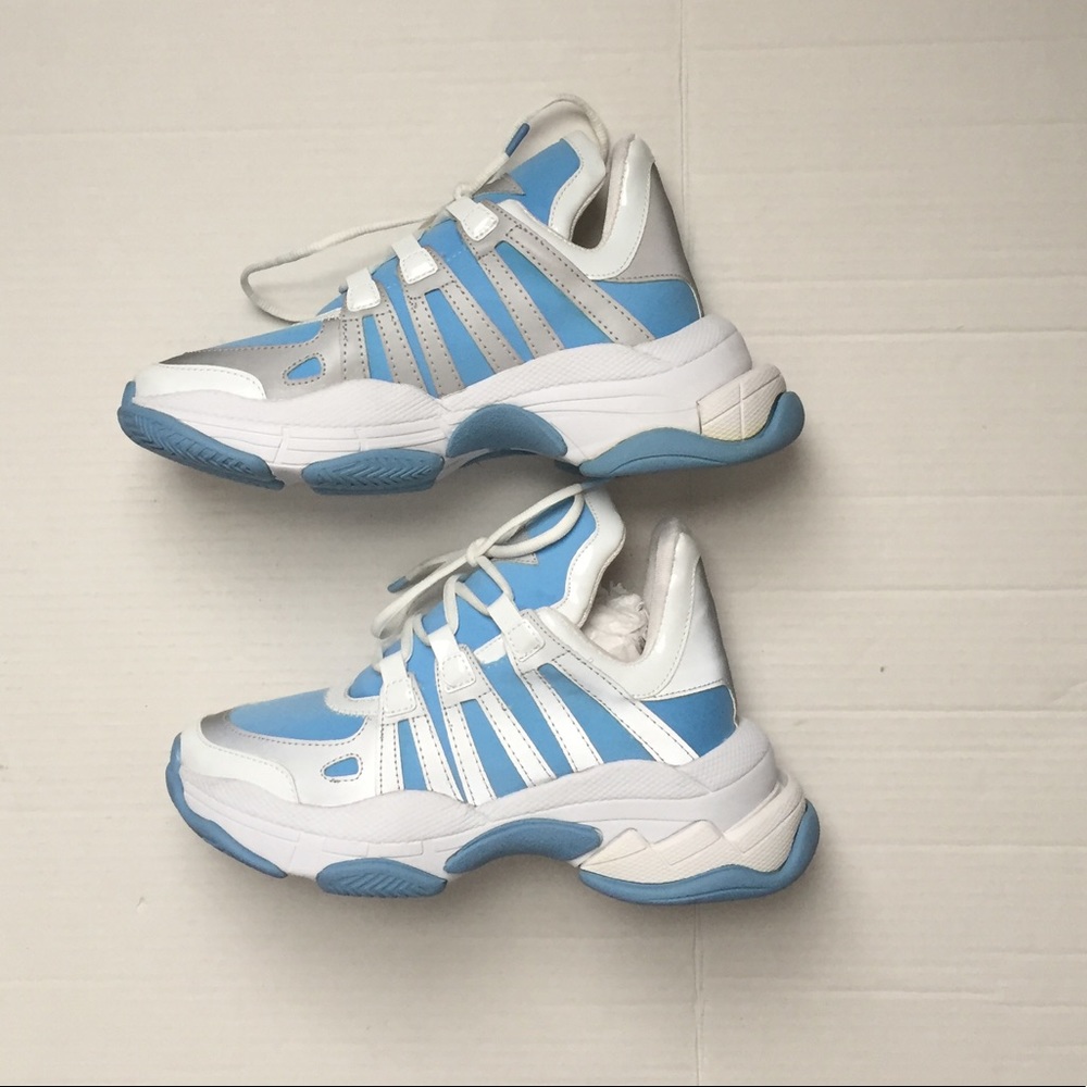 Jeffrey Campbell WiFi Dad Sneakers Blue/W/Gray7.5